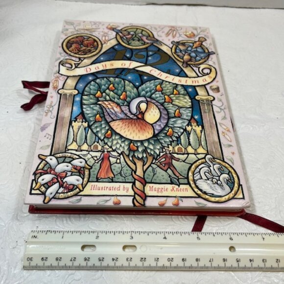 VTG 1998 The Twelve Days of Christmas Song Children's Board Book 6 Panels - Picture 9 of 12